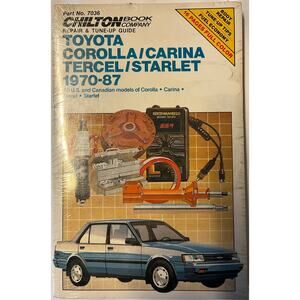 Chilton Repair & Tune Up Guide Toyota Corolla/Carina/Tercel/Starlet 1970-87